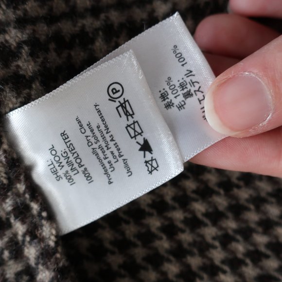Eddie Bauer Houndstooth Wool Blazer Coat - Picture 5 of 7